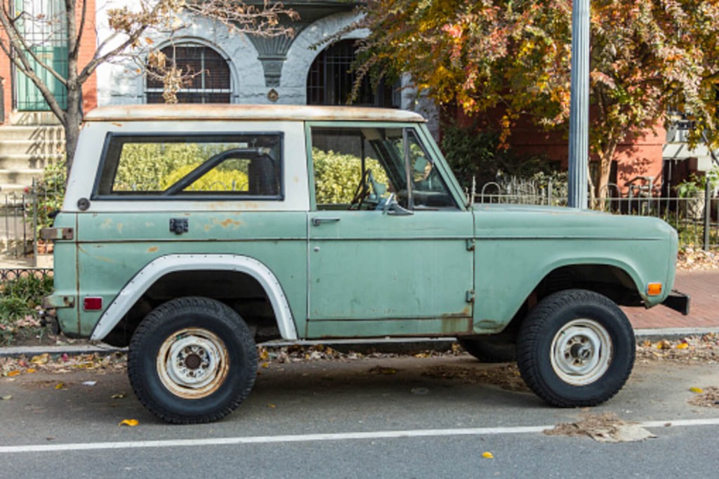 Like many car collectors, the vintage Ford Bronco is still a valued specimen.